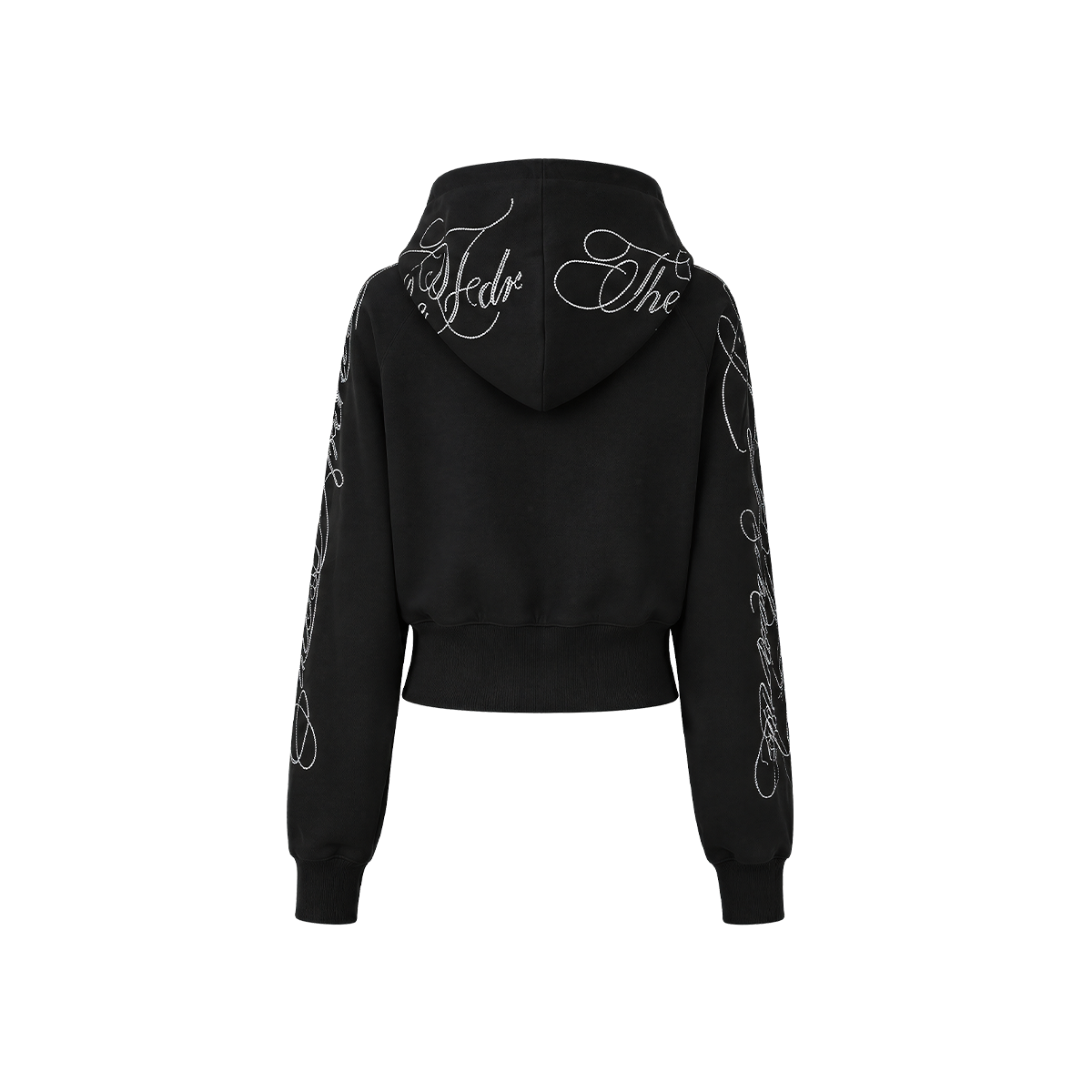 Rhinestone Zip Hoodie