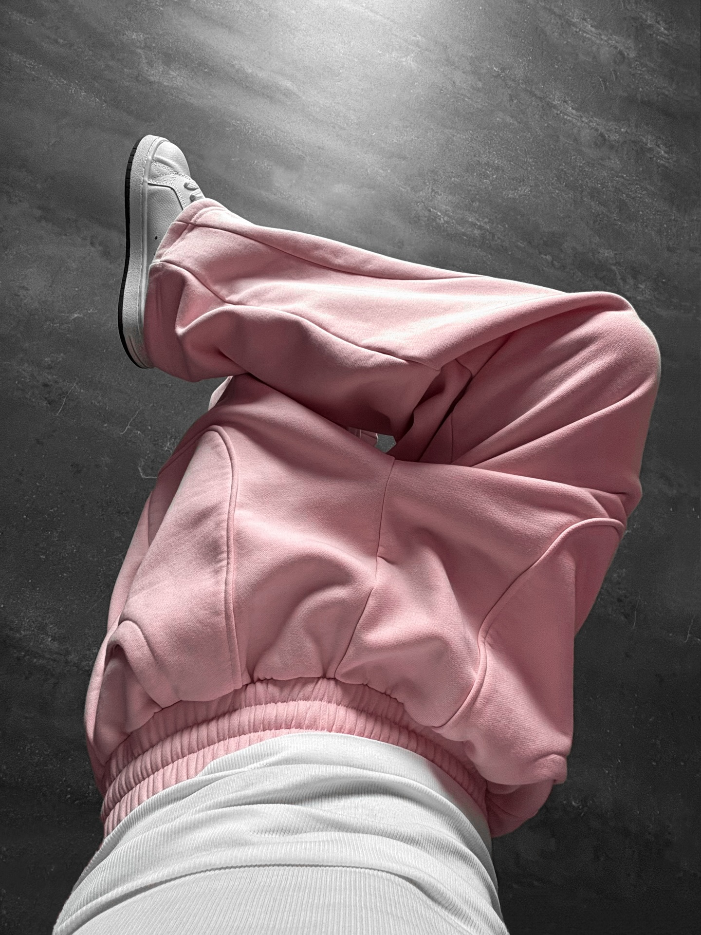 Pink Wide Leg Sweatpants - 2