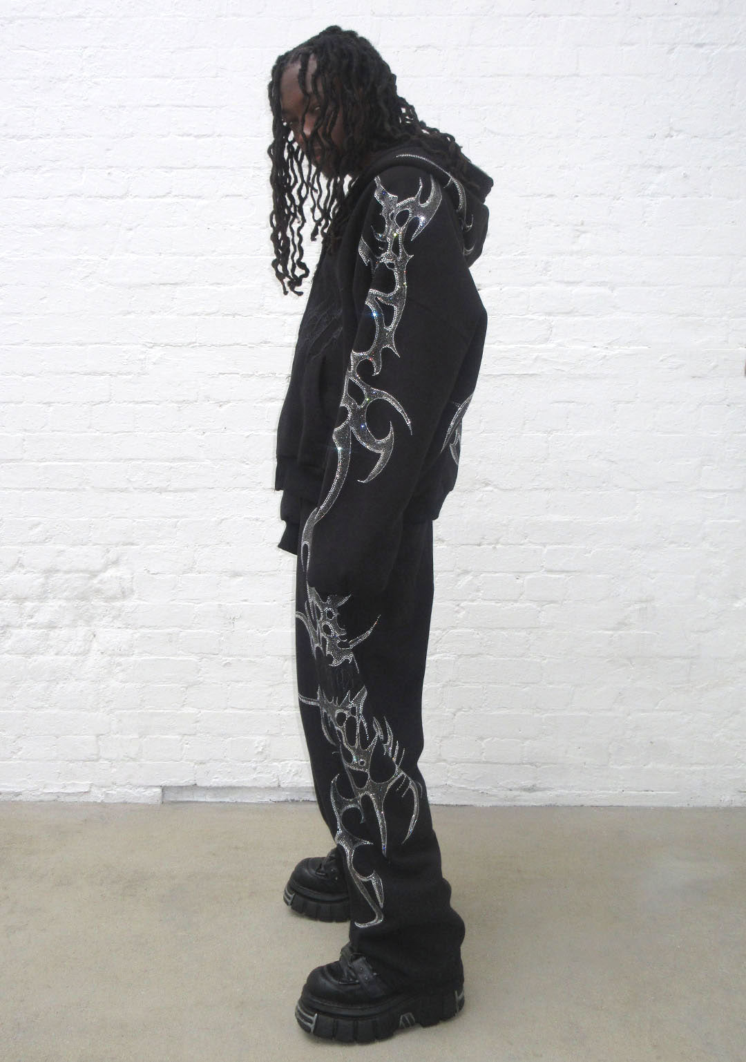CRASH RHINESTONE SET BLACK