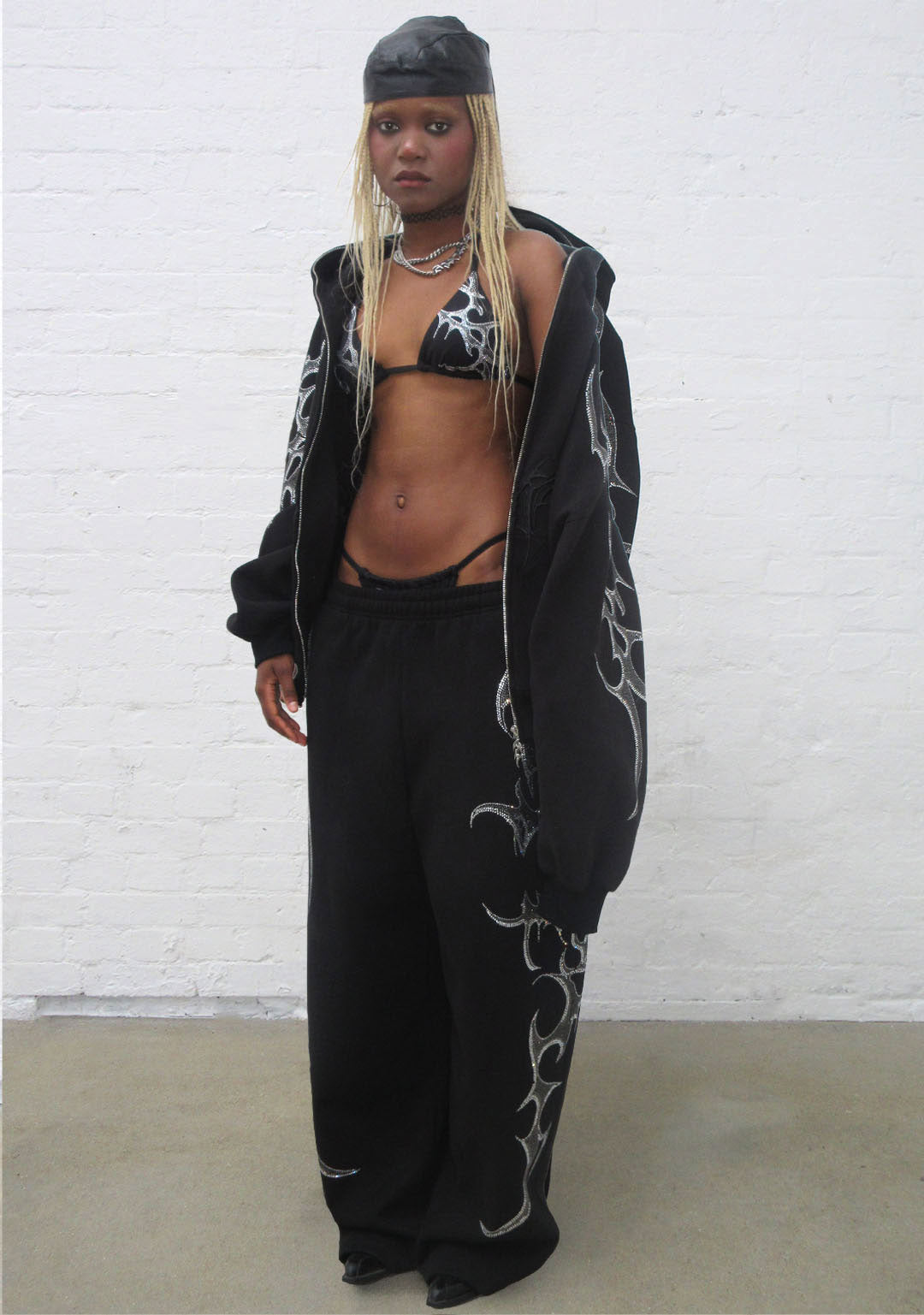 CRASH RHINESTONE SET BLACK