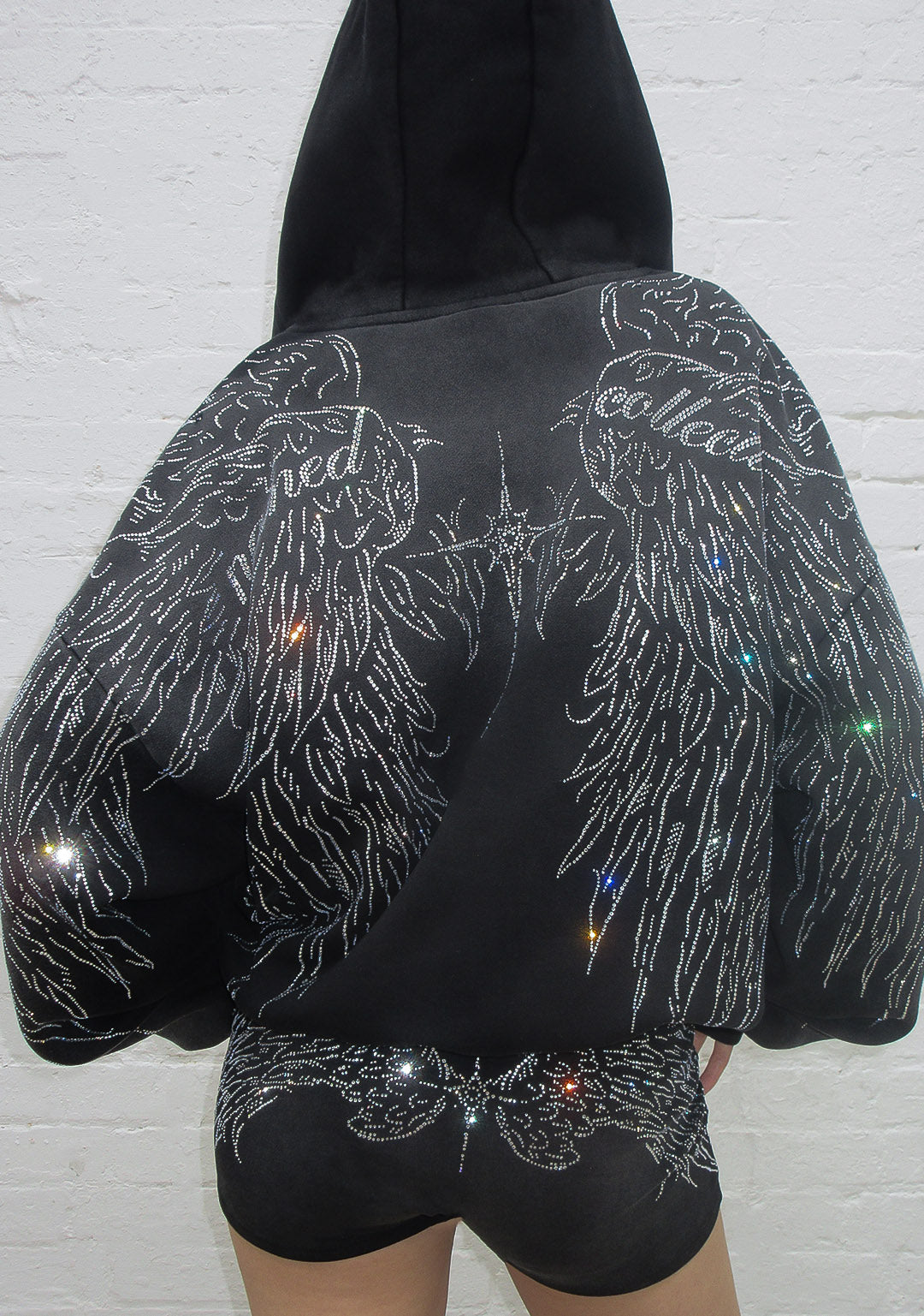 FALLEN FAUX FUR RHINESTONE SET