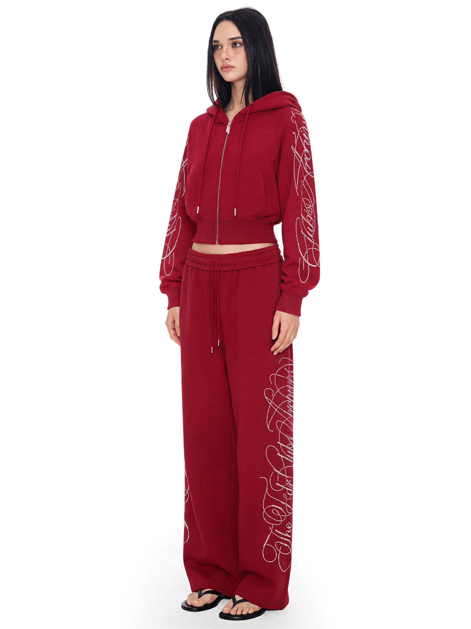 Rhinestone Baggy Sweatpants