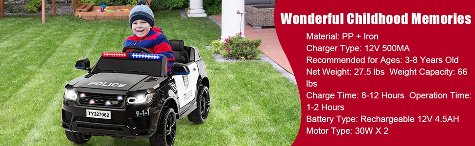 Eletriclife 12V Kids Electric Ride On Car with Remote Control