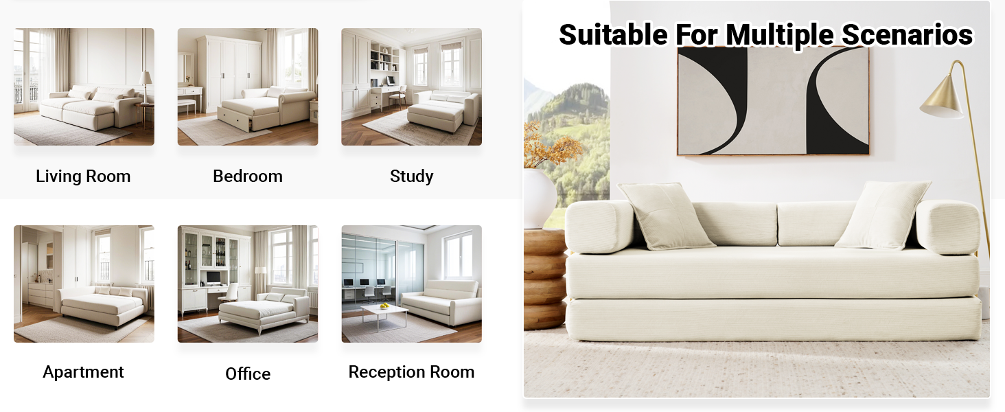 Convertible Sleeper Sofa Bed