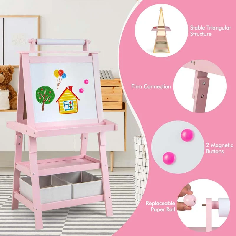 Eletriclife 3-in-1 Double-Sided Storage Art Easel