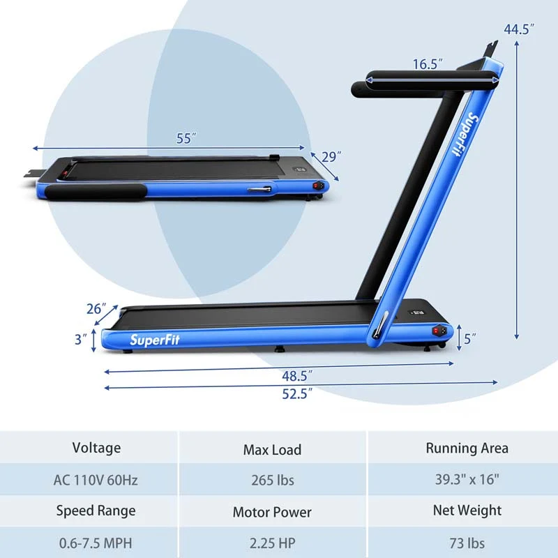 Eletriclife 2 in 1 Under Desk Treadmill