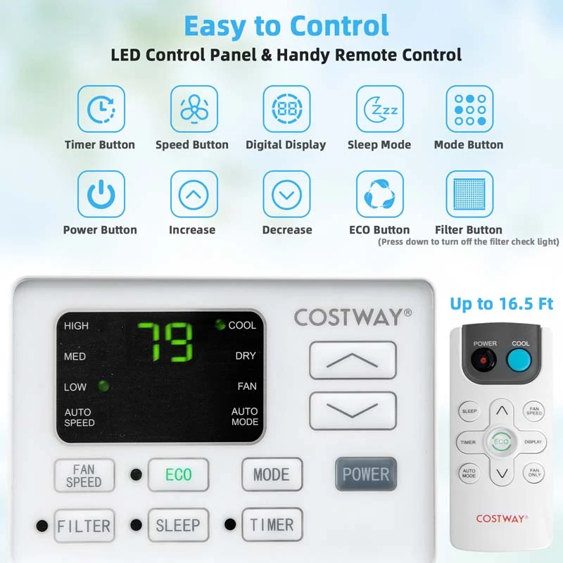 Eletriclife 10000 BTU Window Air Conditioner
