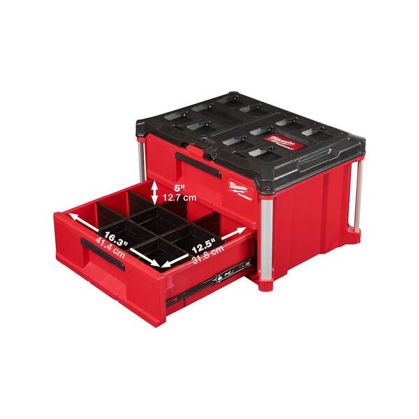 Milwaukee 48-22-8426-8442 PACKOUT 22 in. Rolling Tool Box and 22 in. 2-Drawer Milwaukee 48-22-8426-8442 PACKOUT 22 in. Rolling Tool Box and 22 in. 2-Drawer - 2