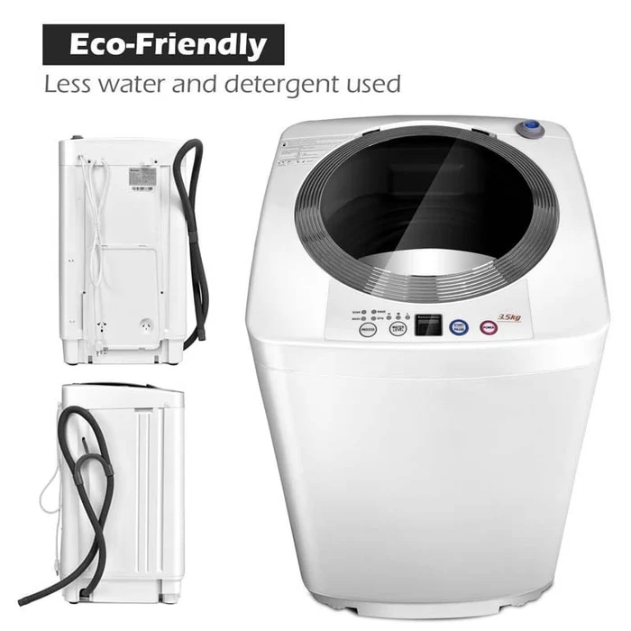7.7 lbs Compact Automatic Washing Machine