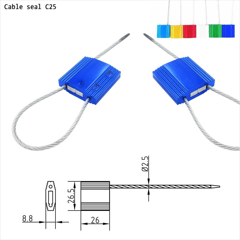 Cable Seal–2.5mm Aluminum Pull-Tight Security Seal|SNSEAL