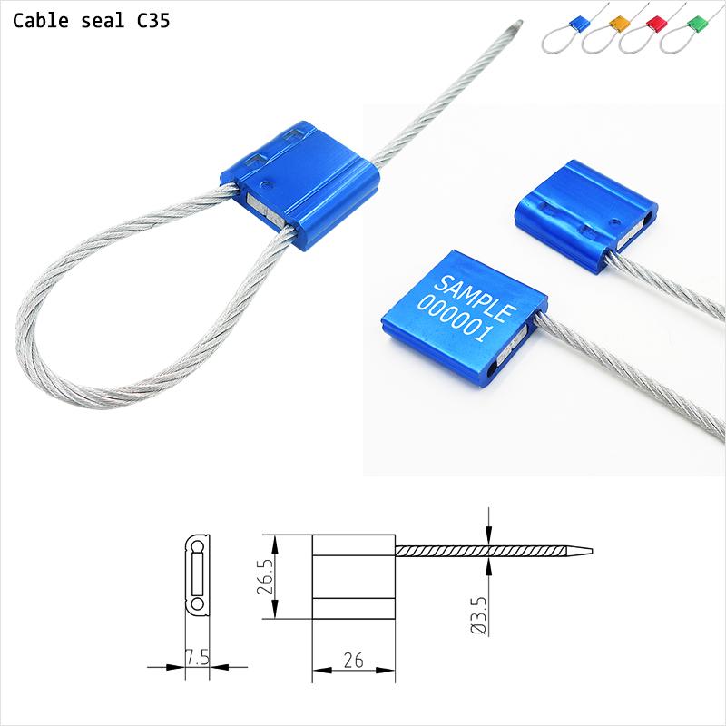 Cable Seal–3.5mm ISO 17712 High Security Aluminum Seal|SNSEAL