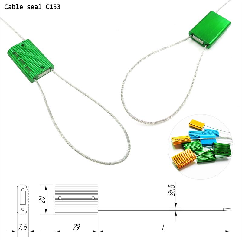 Cable Seal–1.5mm Aluminum 3.0kN Pull-Tight Seal|SNSEAL