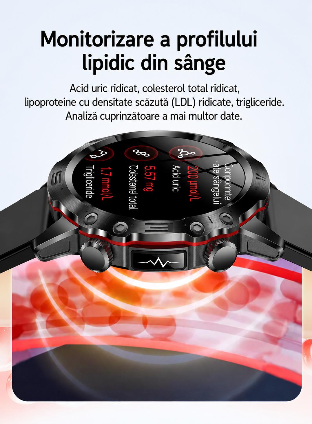 Ceas inteligent CASIO AMOLED – monitorizare glicemie, apeluri Bluetooth, peste 100 de moduri sportive