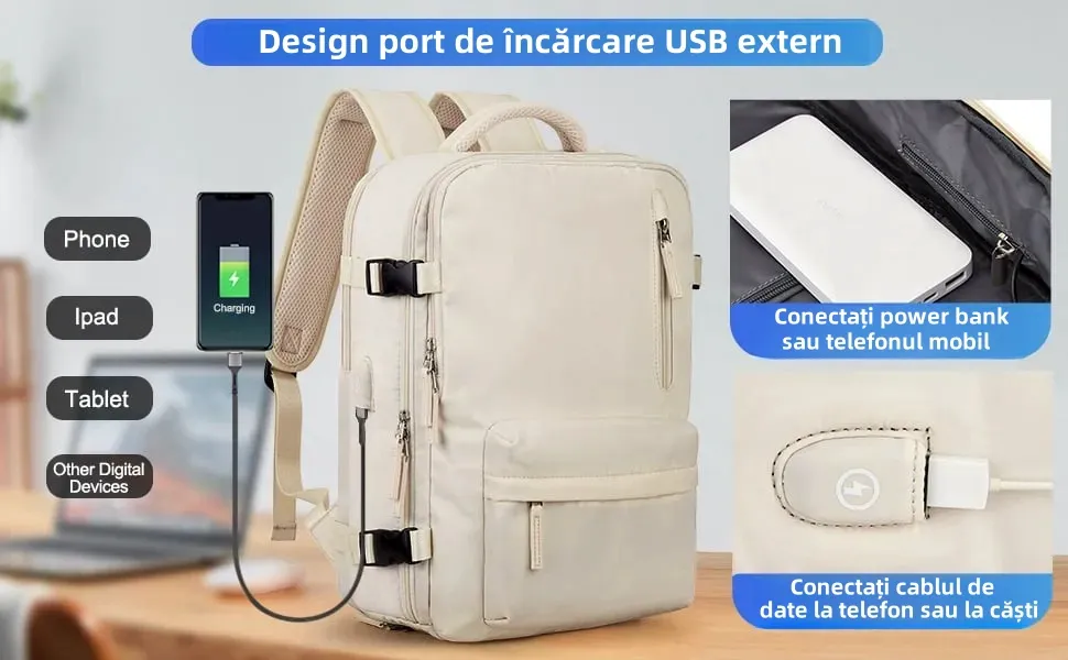 ⏰Reducere de ultima zi cu 50%⏰Rucsac mare de călătorie pentru femei Rucsac de călătorie rezistent la apă（Livrare gratuită）