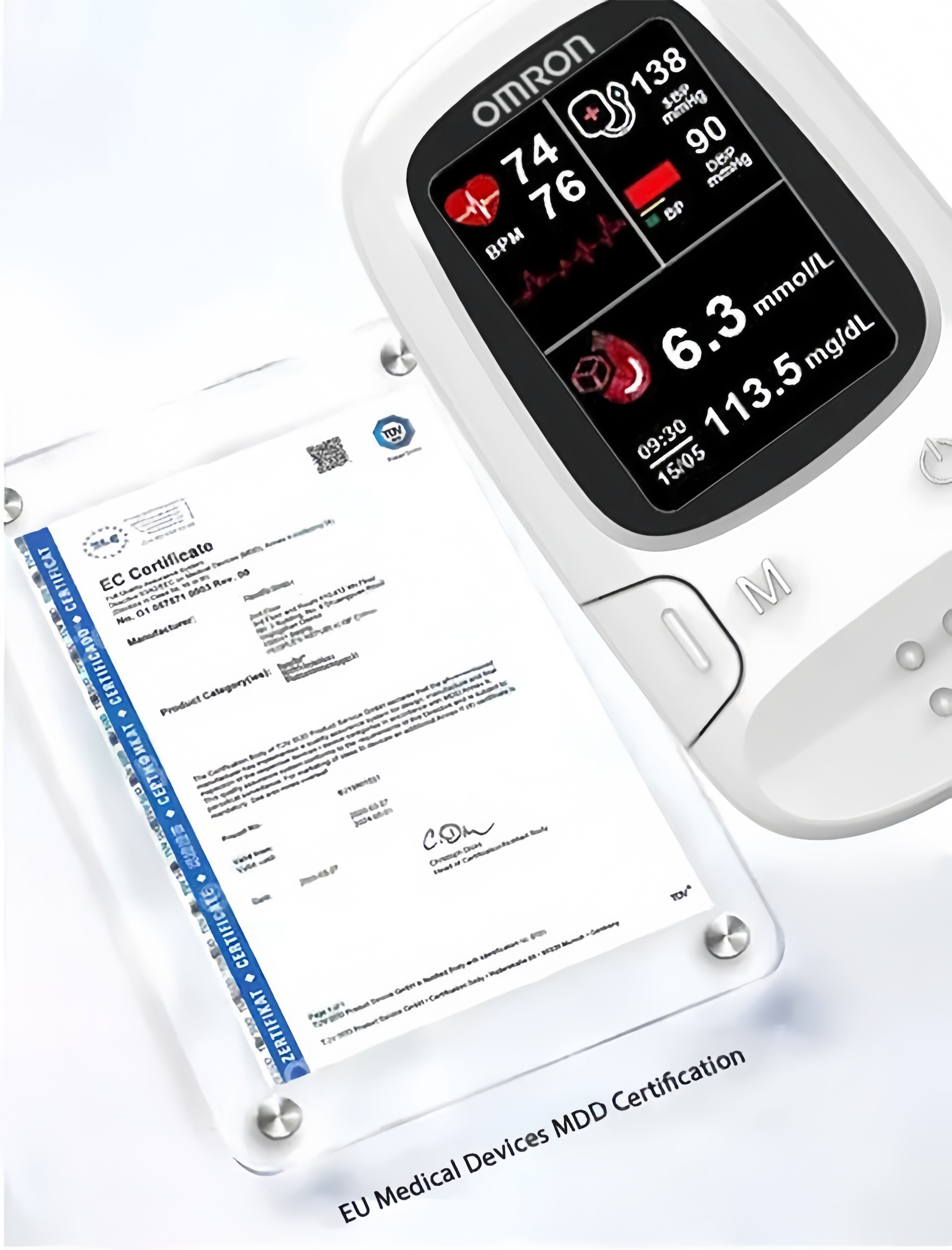 Omron™ prezintă noul glucometru inteligent non-invaziv pentru glucoza din sânge 🔥Fabricat în SUA🔥