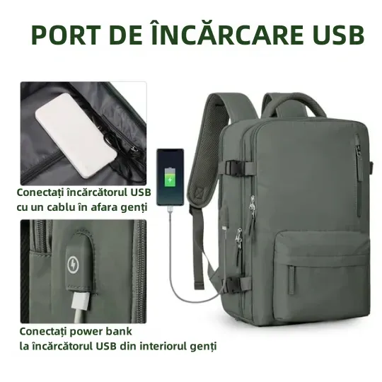 ⏰Reducere de ultima zi cu 50%⏰Rucsac mare de călătorie pentru femei Rucsac de călătorie rezistent la apă（Livrare gratuită）