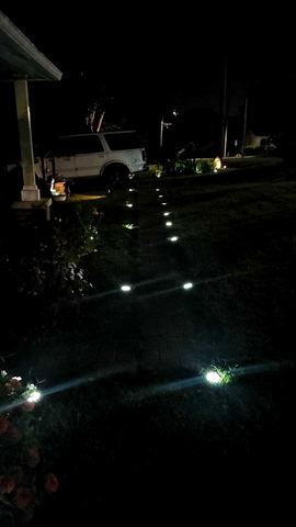 Customer photo for 24-Pack Solar Ground Lights