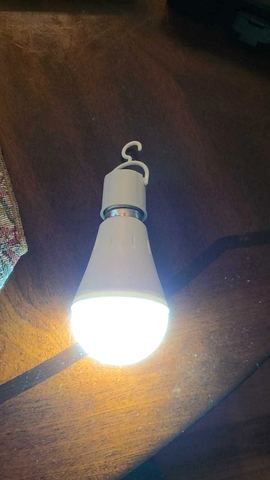Customer photo for Rechargeable Emergency LED Light Bulbs 10-Pack