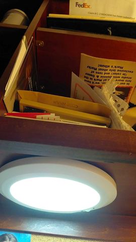 Customer photo for Rechargeable Motion Sensor Ceiling Light Bundle