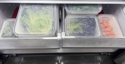 Customer photo for 5-Piece Fridge Organizer Containers - 2 Sets