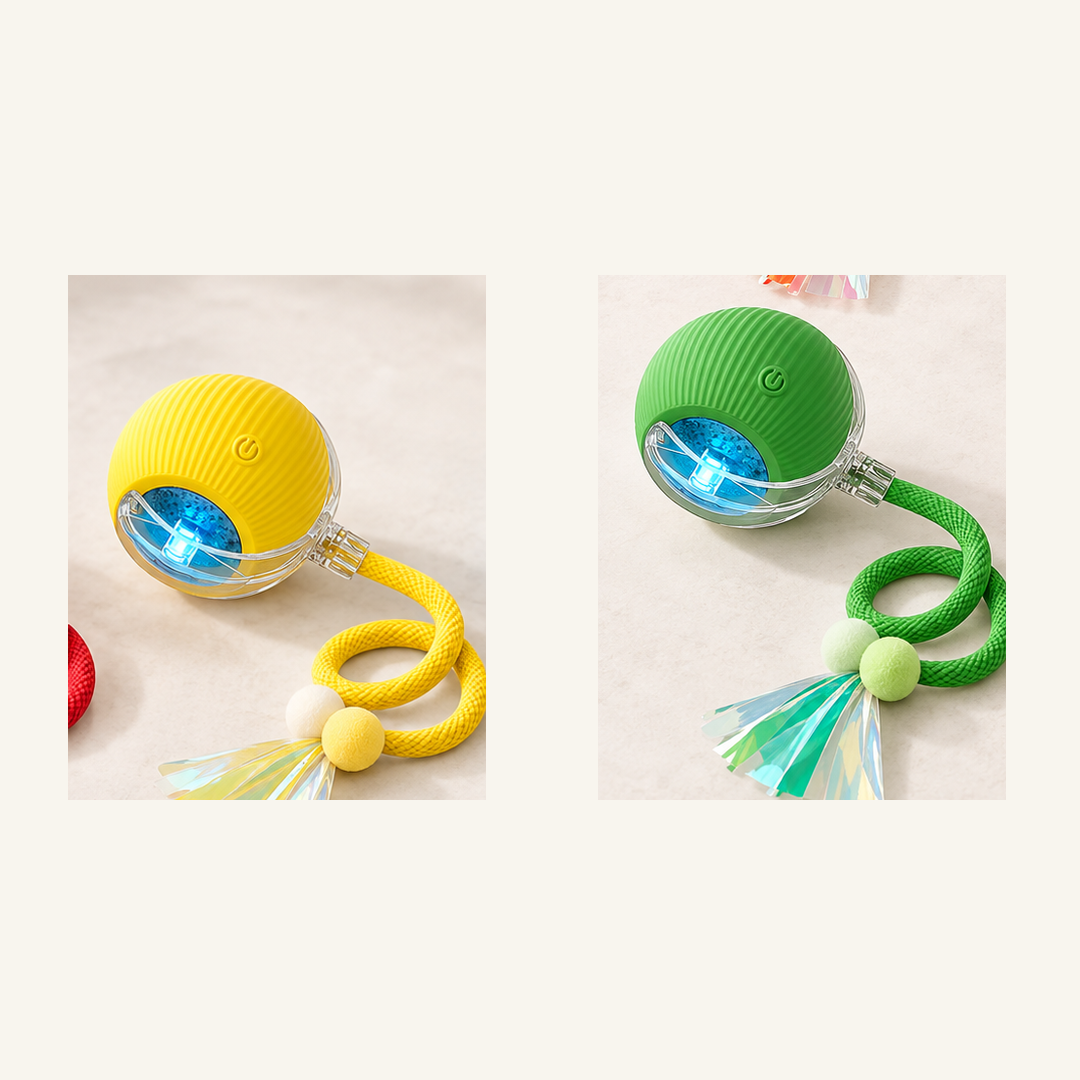 SKU image for pet teaser toy 2 pack Yellow and Green