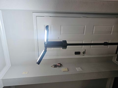 Customer photo for Rechargeable Tripod Camping Lantern with Remote
