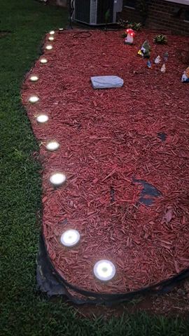 Customer photo for 24-Pack Solar Ground Lights