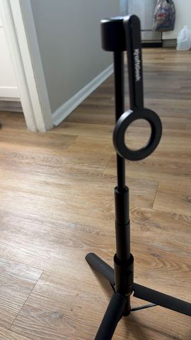 Customer photo for Magnetic Phone Tripod with HaloGlow Light BOGO Bundle