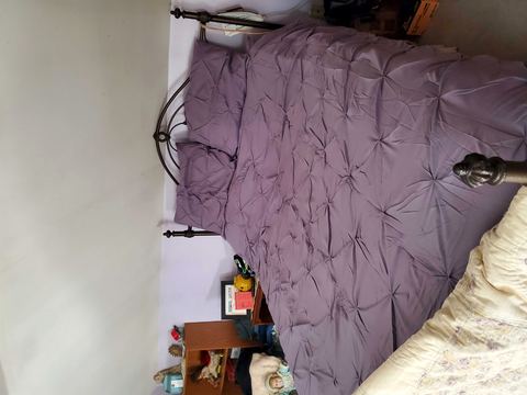 Customer photo for Queen Pintuck 7-Piece Comforter Set