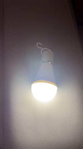 Customer photo for Rechargeable Emergency LED Light Bulbs 10-Pack