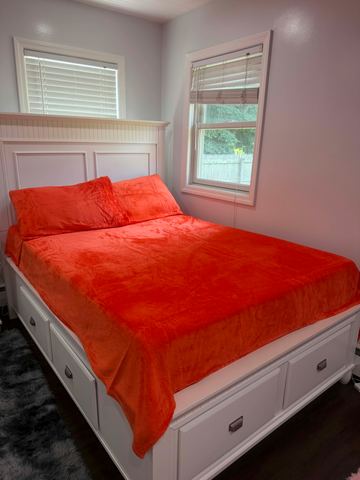 Customer photo for Velvet Plush Flannel 4-Piece Sheet Set Bundle