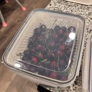 Customer photo for 5-Piece Fridge Organizer Containers - 2 Sets
