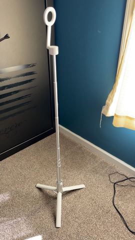 Customer photo for Magnetic Phone Tripod with HaloGlow Light BOGO Bundle