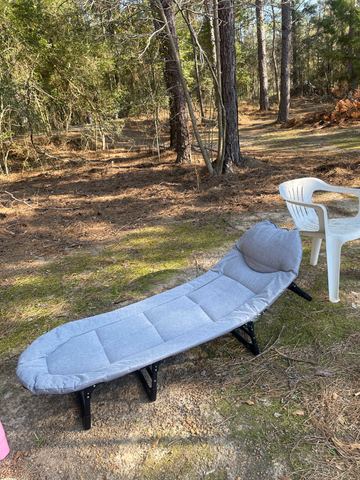 Customer photo for Adjustable Folding Camping Cot