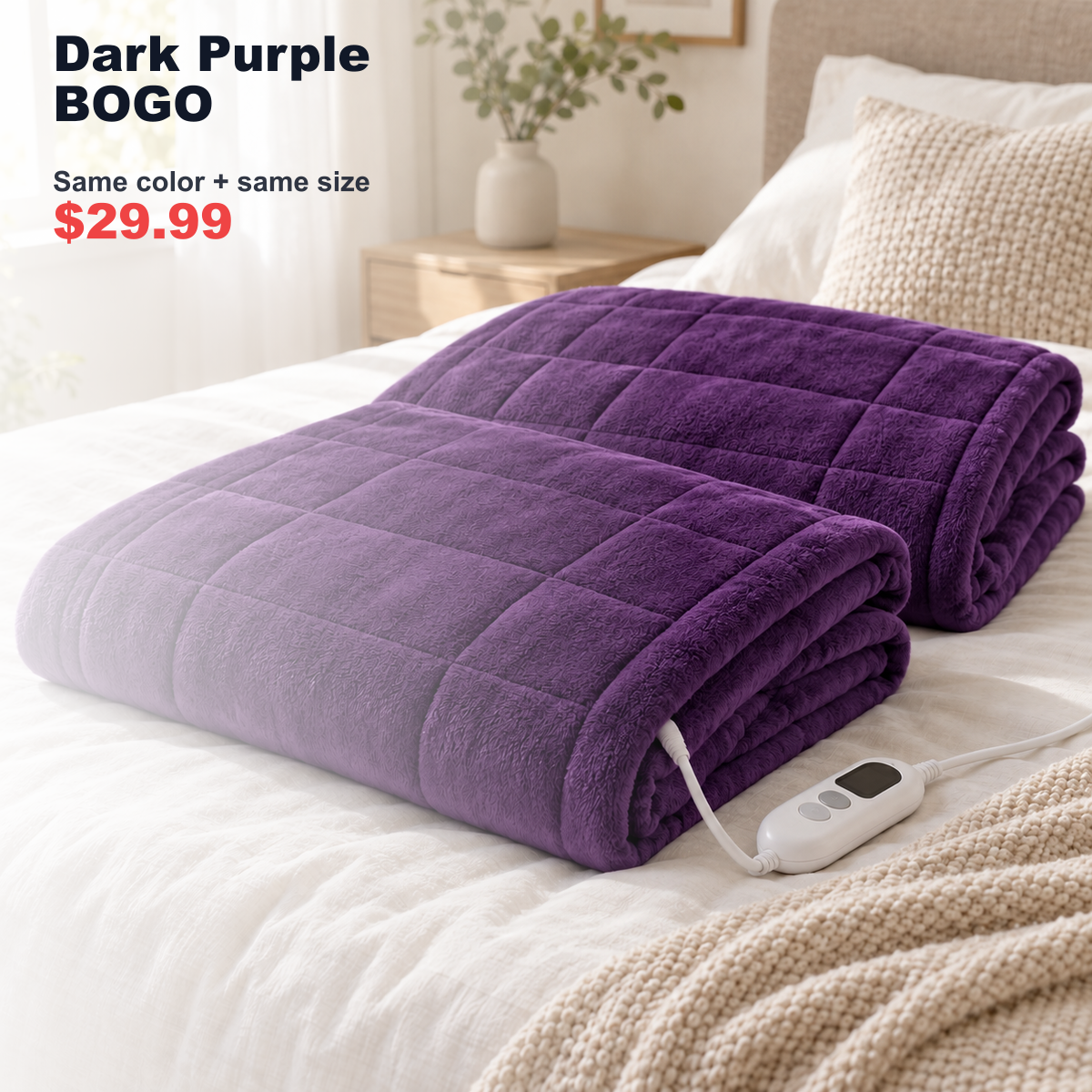 heating pad SKU image for Dark Purple