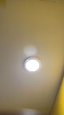 Customer photo for Rechargeable Motion Sensor Ceiling Light Bundle