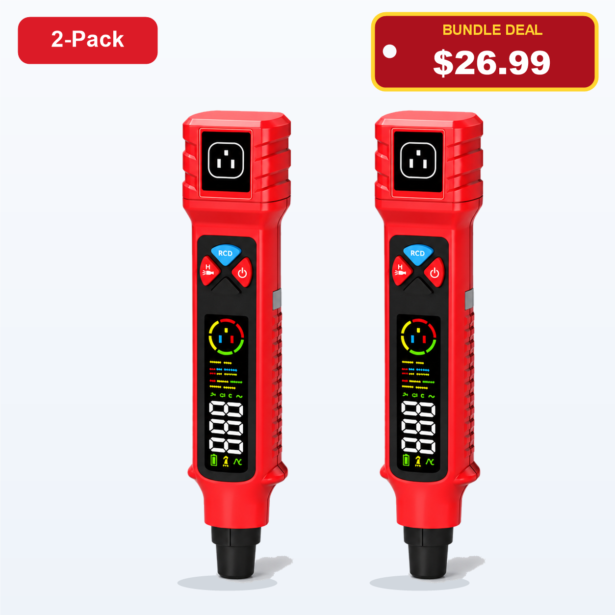 2-Pack outlet circuit and voltage tester pens bundle deal $26.99