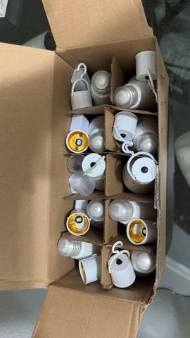 Customer photo for Rechargeable Emergency LED Light Bulbs 10-Pack