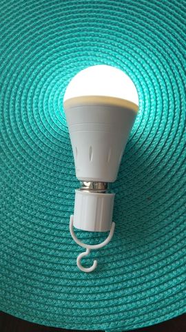 Customer photo for Rechargeable Emergency LED Light Bulbs 10-Pack