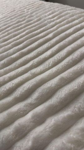 Customer photo for King Channel-Stripe Fleece Blanket Bundles