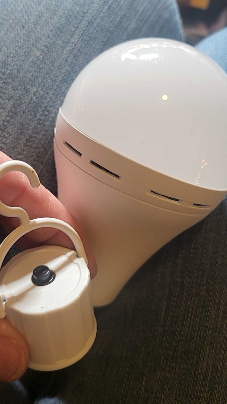 Customer photo for Rechargeable LED Emergency Light Bulbs Bundle