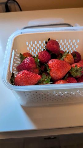Customer photo for 5-Piece Fridge Organizer Containers - 2 Sets