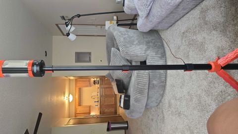 Customer photo for Rechargeable Tripod Camping Lantern with Remote