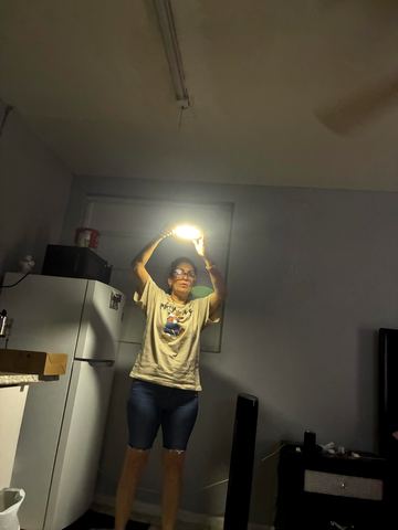 Customer photo for Rechargeable Motion Sensor Ceiling Light Bundle