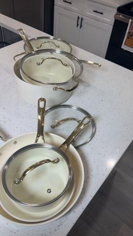Customer photo for 10-Piece Ceramic Nonstick Cookware Set