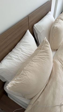 Customer photo for Queen Hotel-Style Pillows