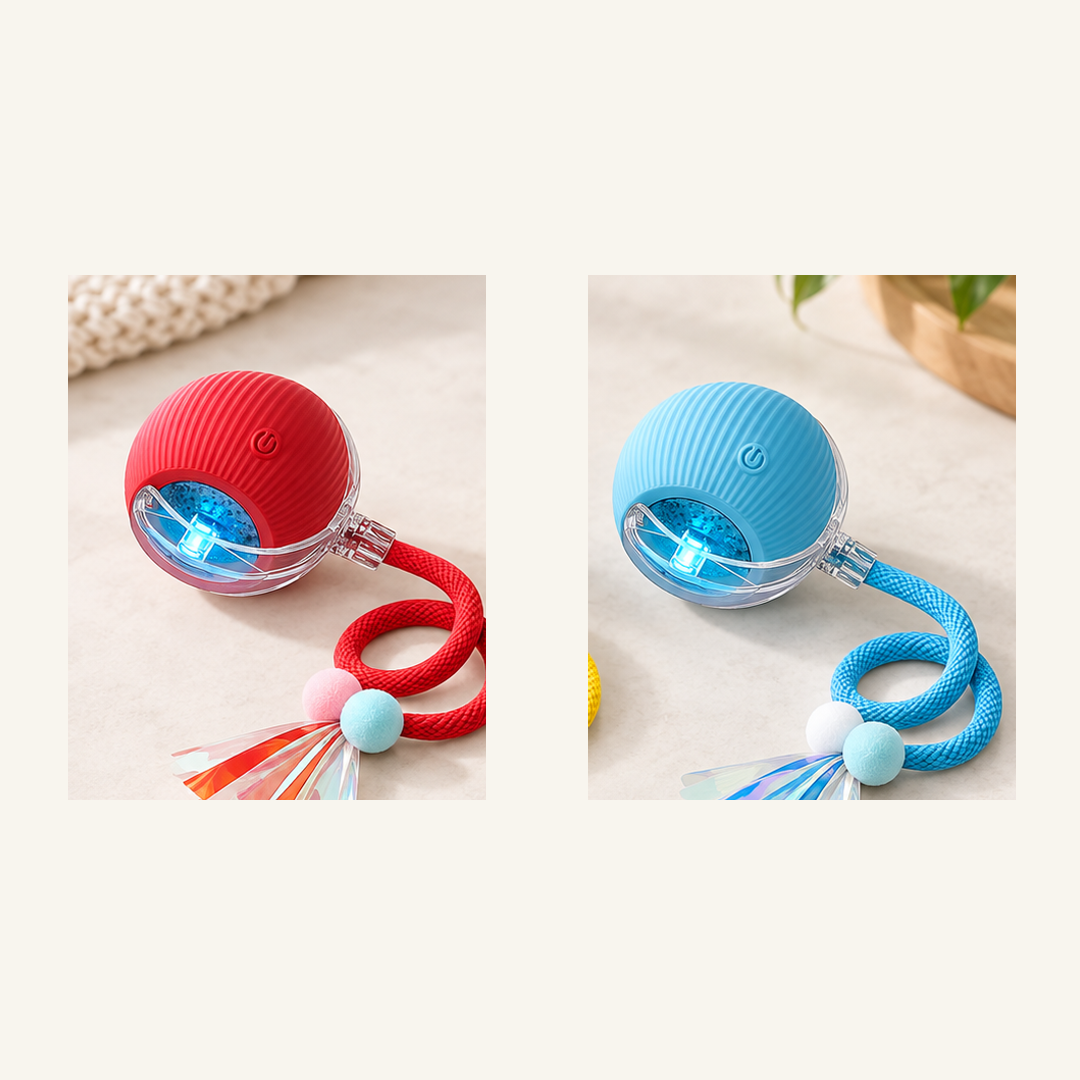 SKU image for pet teaser toy 2 pack Red and Blue