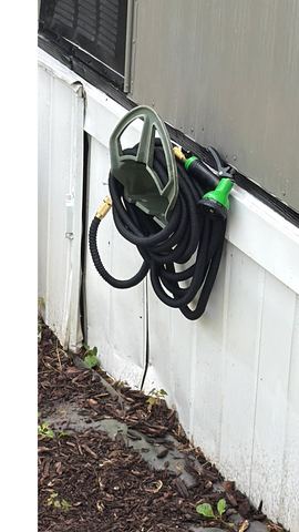 Customer photo for 100FT Heavy Duty Expandable Garden Water Hose 4-Pack