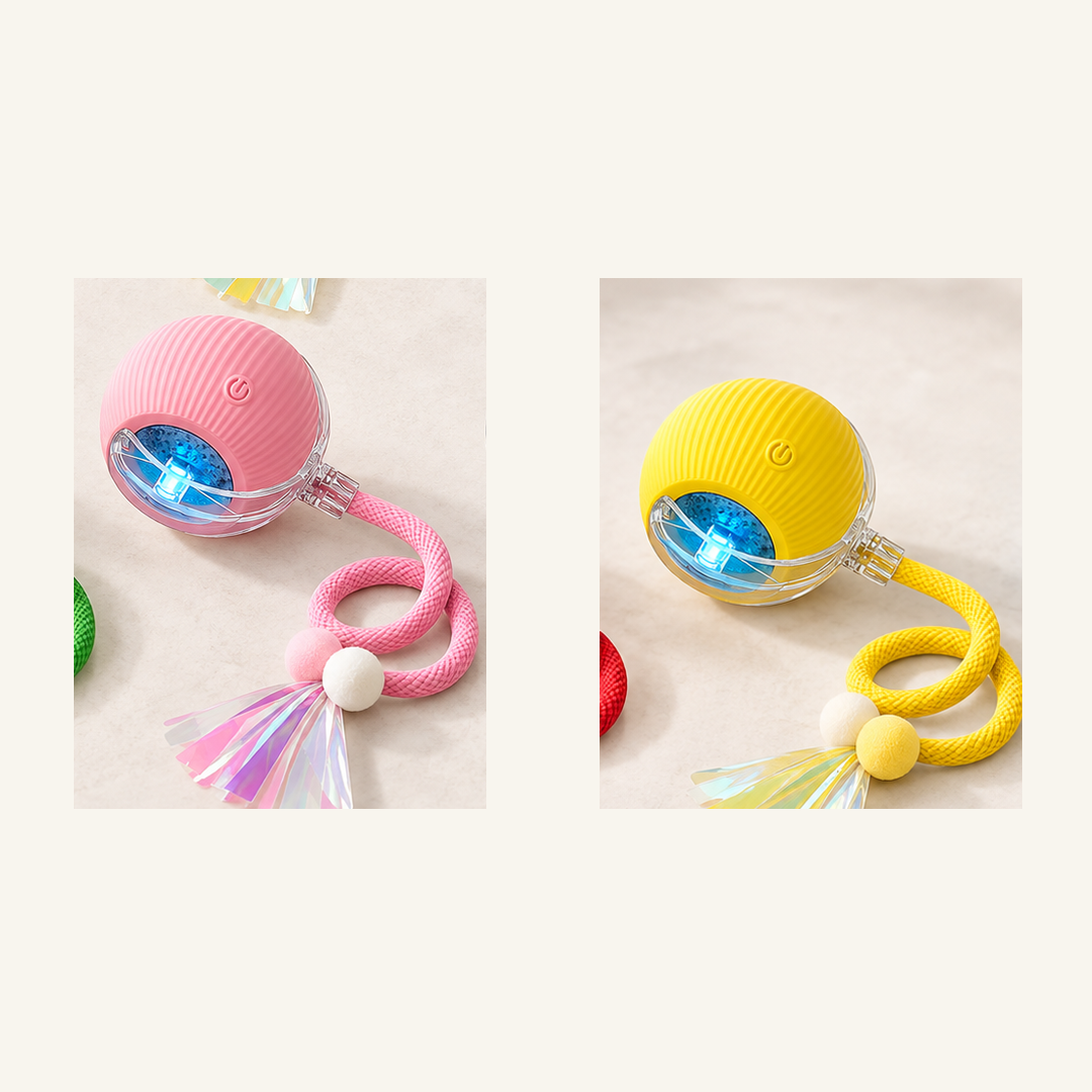 SKU image for pet teaser toy 2 pack Pink and Yellow