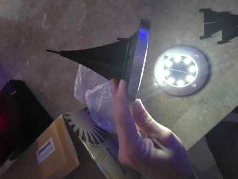Customer photo for 24-Pack Solar Ground Lights